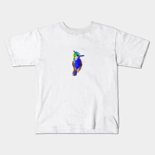 green crowned plovercrest Kids T-Shirt